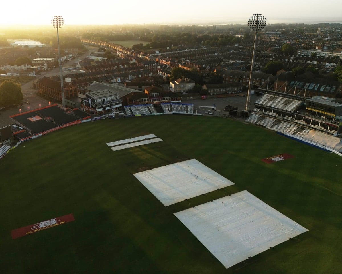 A general shot above Somerset's Cooper Associates County Ground, Taunton